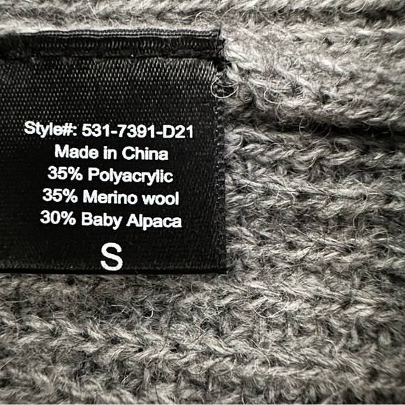 JENNI KAYNE ALPACA FISHERMAN HEATHERED GREY SWEATPANTS SIZE SMALL - Picture 12 of 16